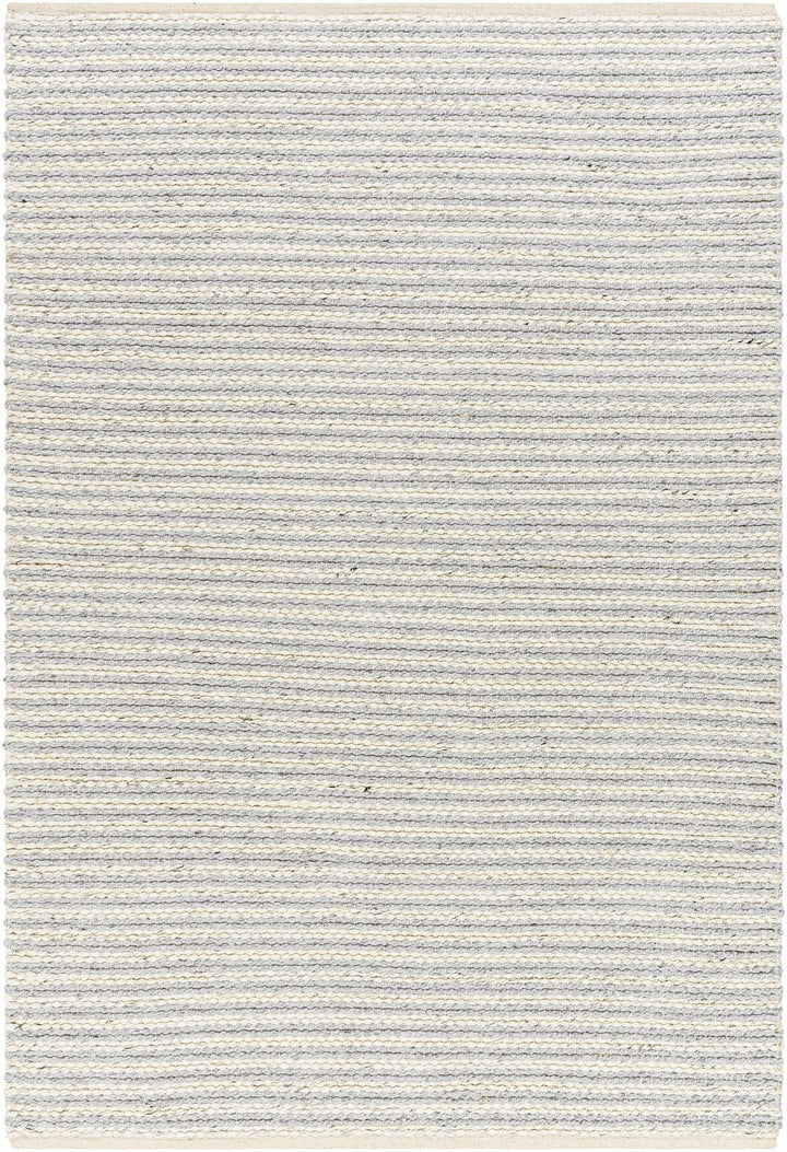 Ebrar Contemporary Gray And Ivory Area Rug - The Rug Decor