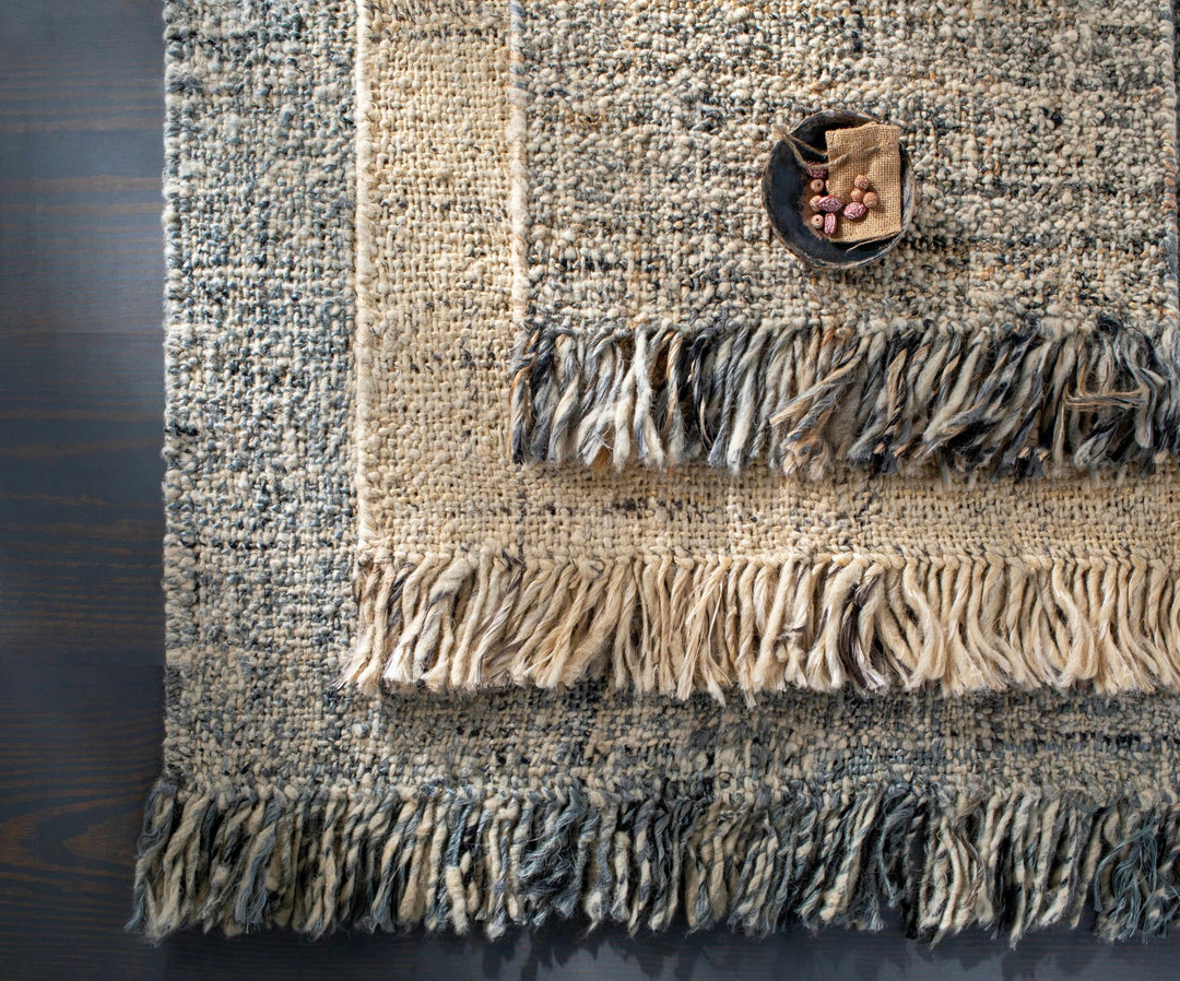Edgely Contemporary Abstract Beige Hand Woven Area Rug - The Rug Decor