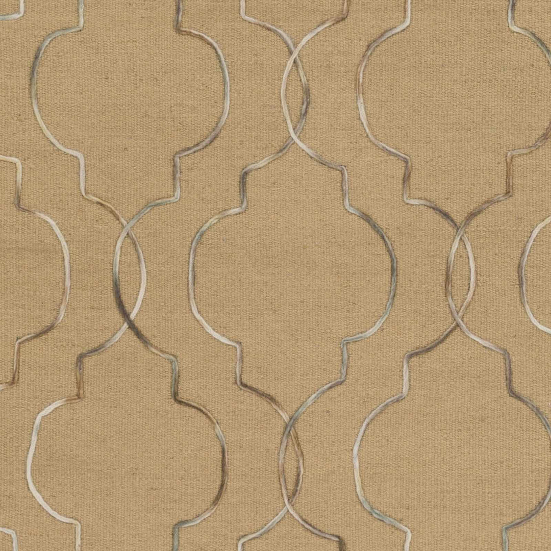 Edina Modern Style Tan Hand Woven Wool Area Rug
