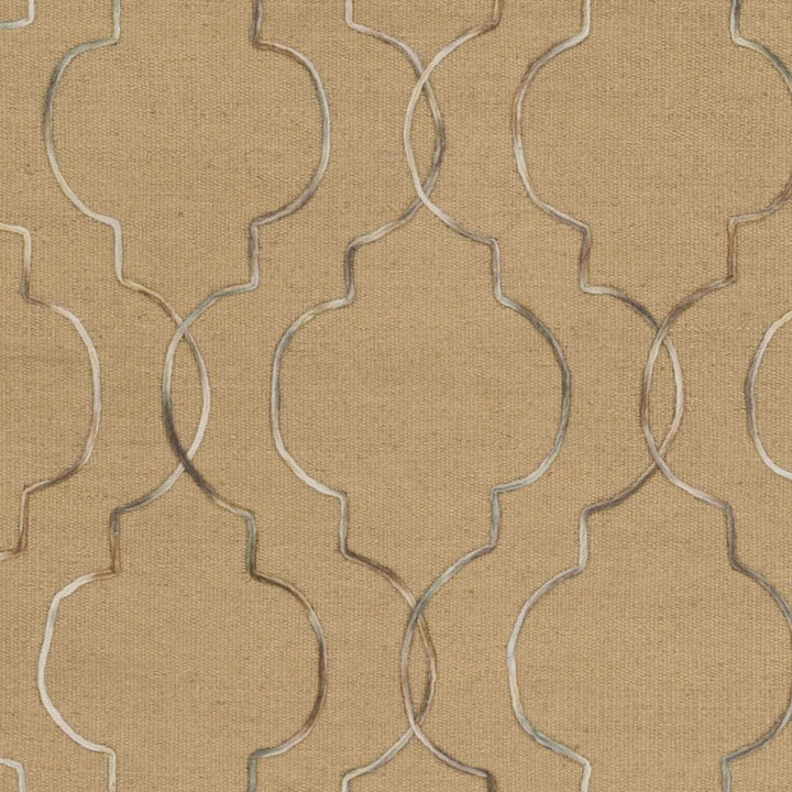 Edina Modern Style Tan Hand Woven Wool Area Rug