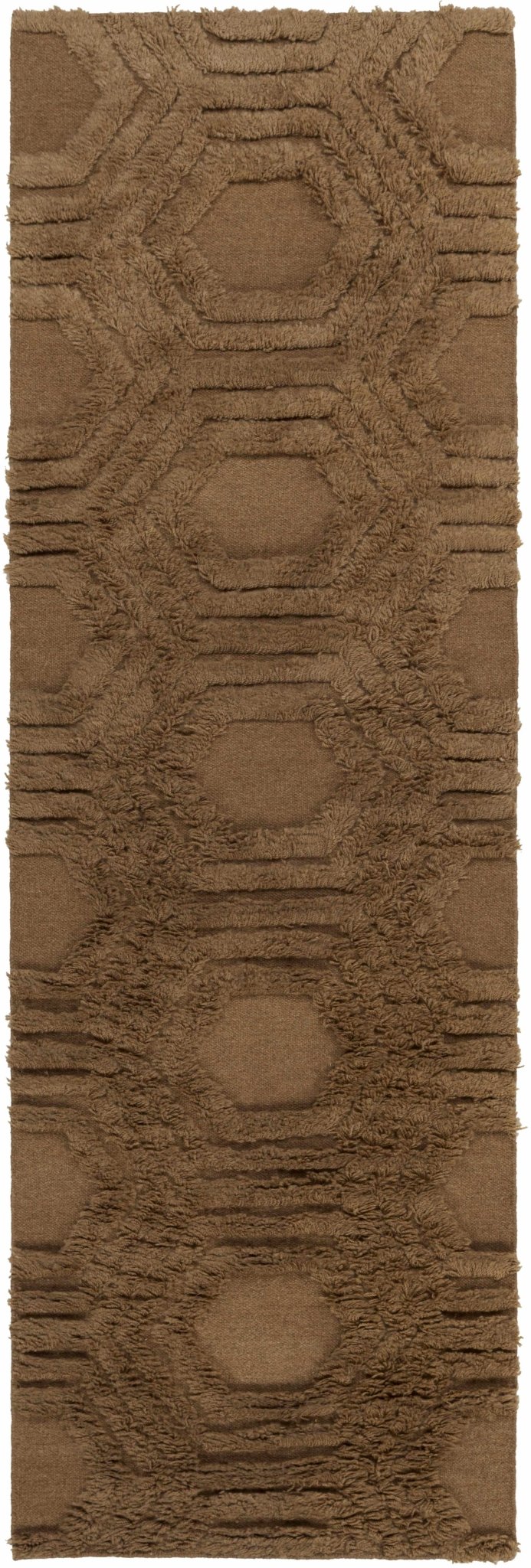 Edmonds Contemporary Style Brown Hand Woven Wool Area Rug - The Rug Decor