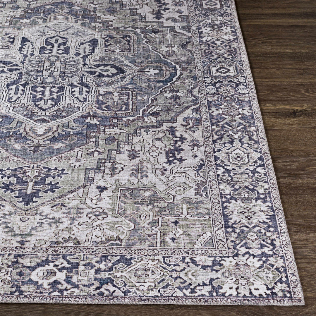 Edmonston Traditional Serapi Design Charcoal Area Rug - The Rug Decor