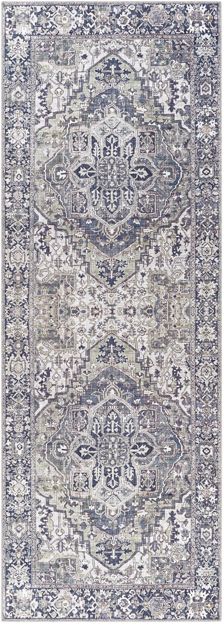 Edmonston Traditional Serapi Design Charcoal Area Rug - The Rug Decor