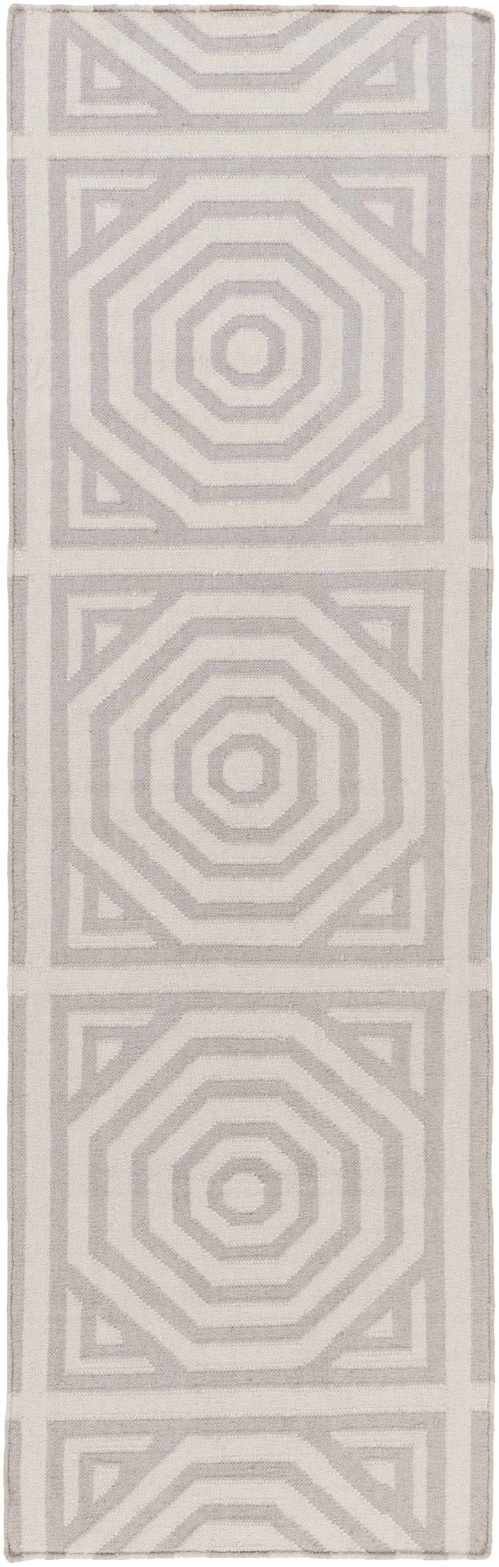Edmund Modern Geometrical Design Gray Area Rug