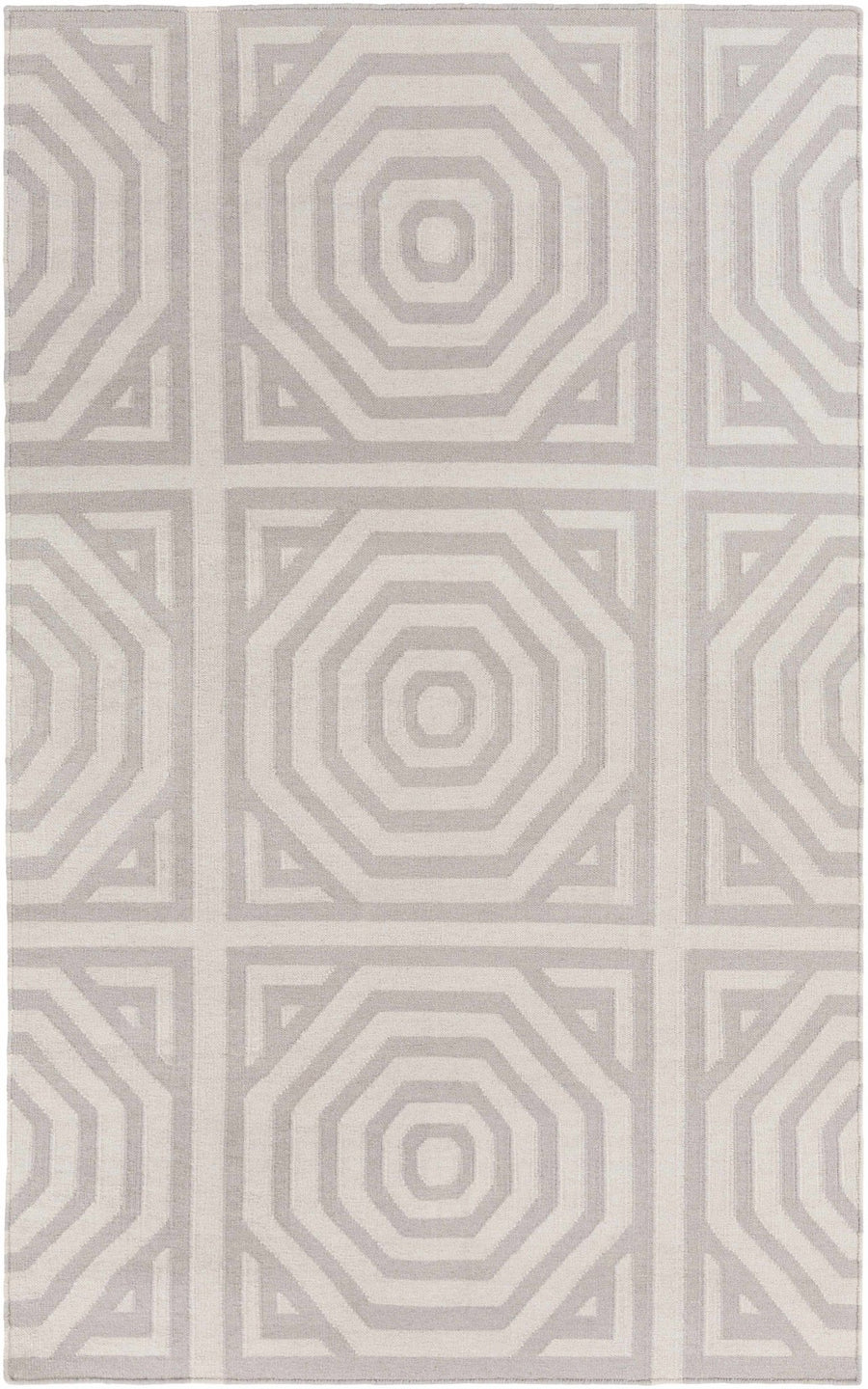 Edmund Modern Geometrical Design Gray Area Rug - The Rug Decor