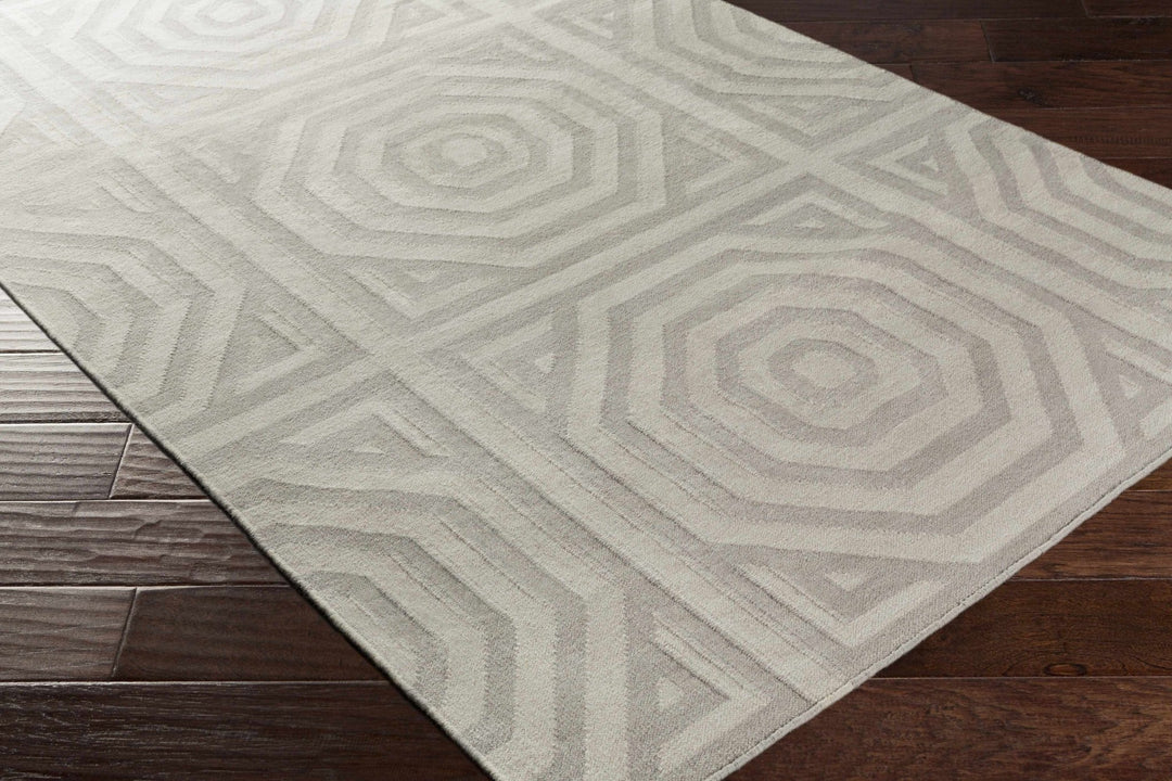 Edmund Modern Geometrical Design Gray Area Rug - The Rug Decor