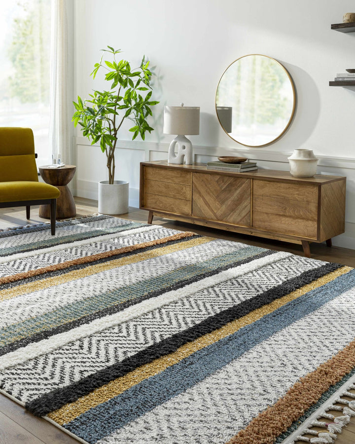 Edmundston Modern style Multicolor Area Rug - The Rug Decor