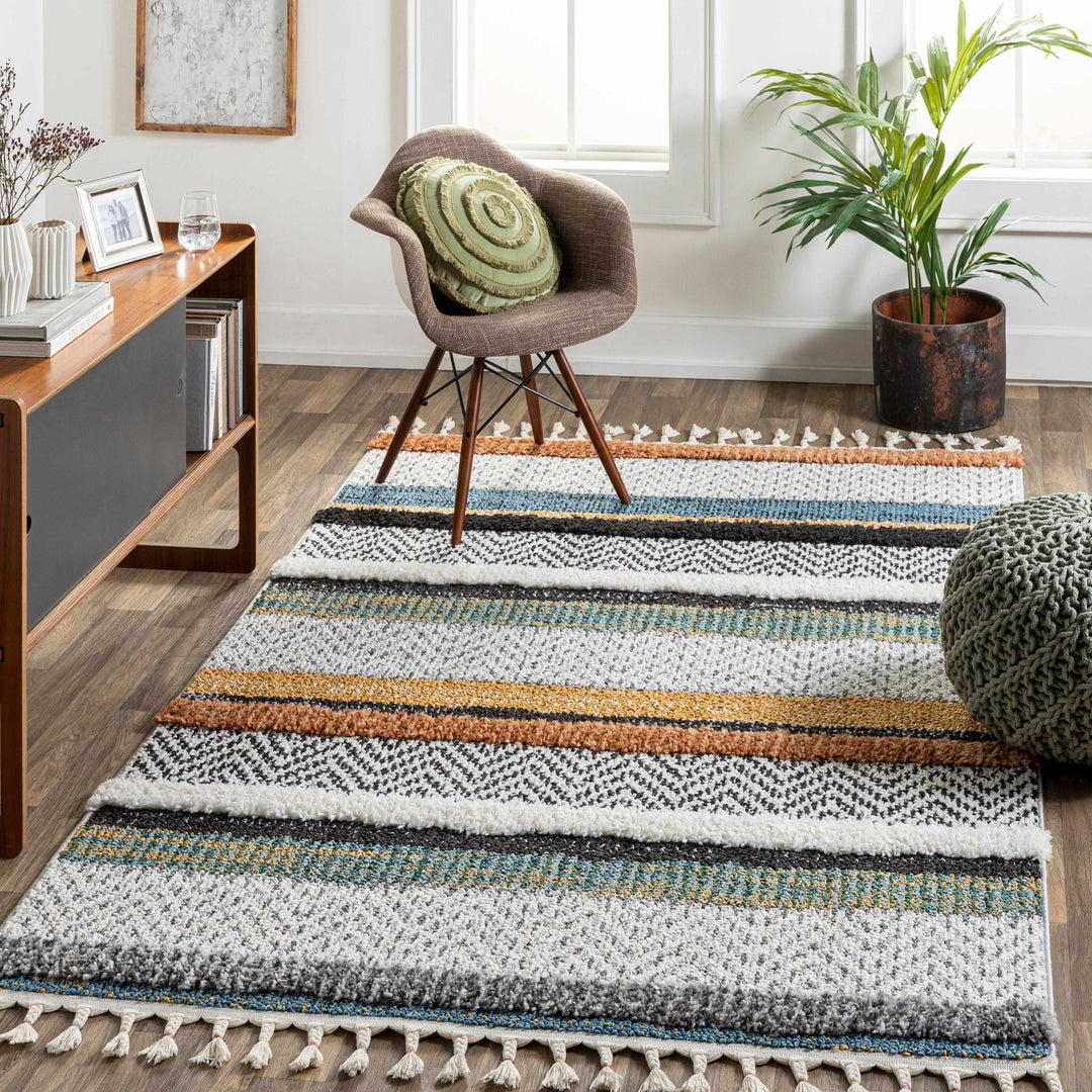 Edmundston Modern style Multicolor Area Rug - The Rug Decor