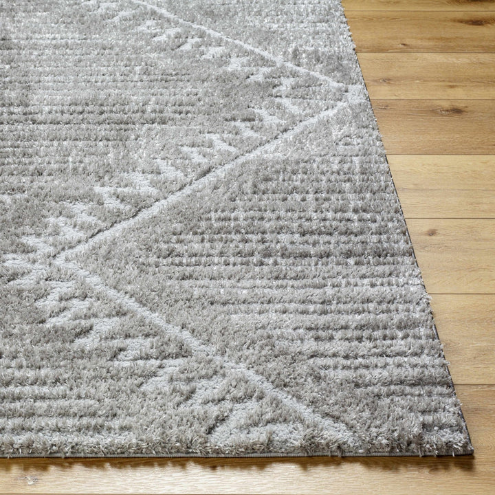 Edsel Gray Contemporary Style Area Rug - The Rug Decor