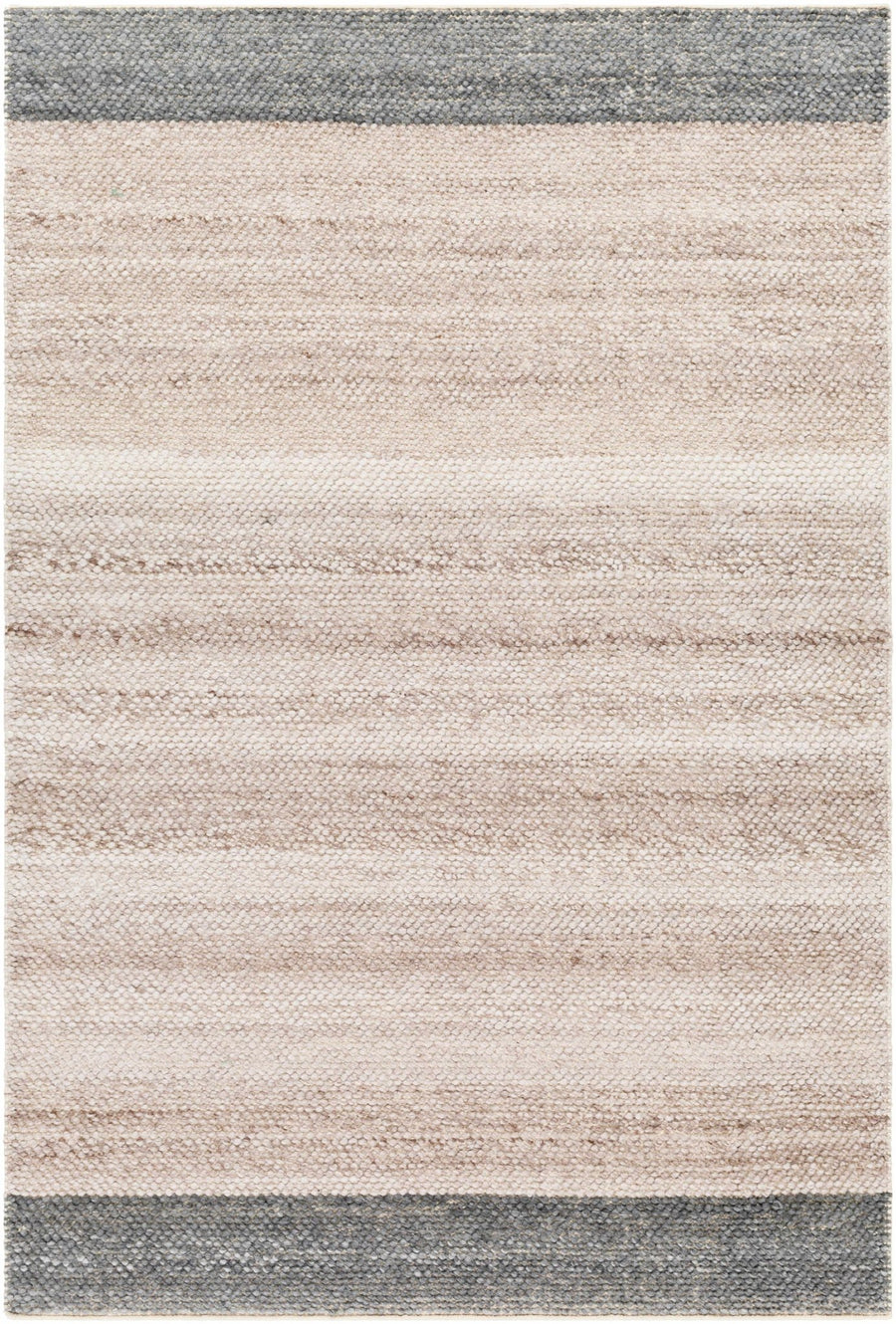Edwin Modern Style Beige And Gray Hand Woven Area Rug - The Rug Decor