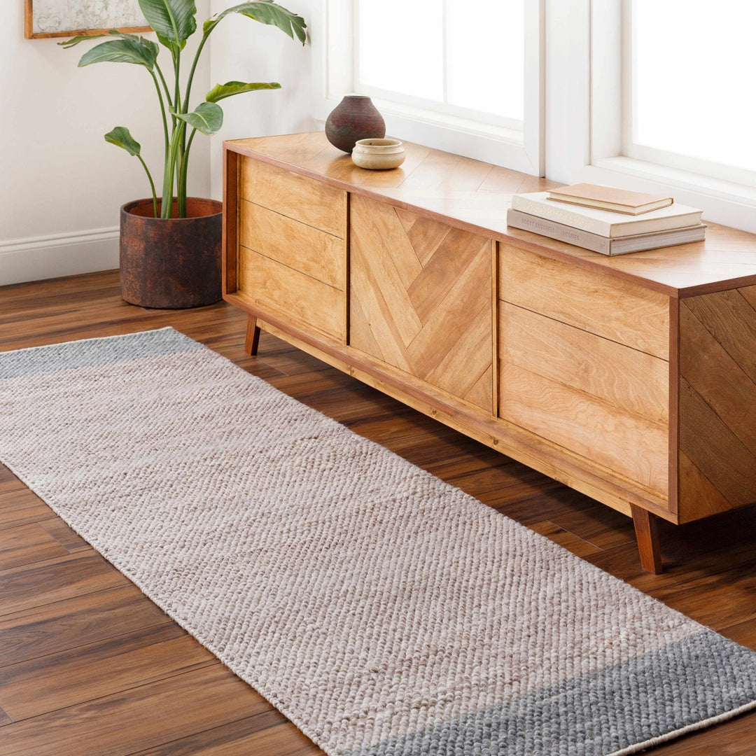 Edwin Modern Style Beige And Gray Hand Woven Area Rug - The Rug Decor