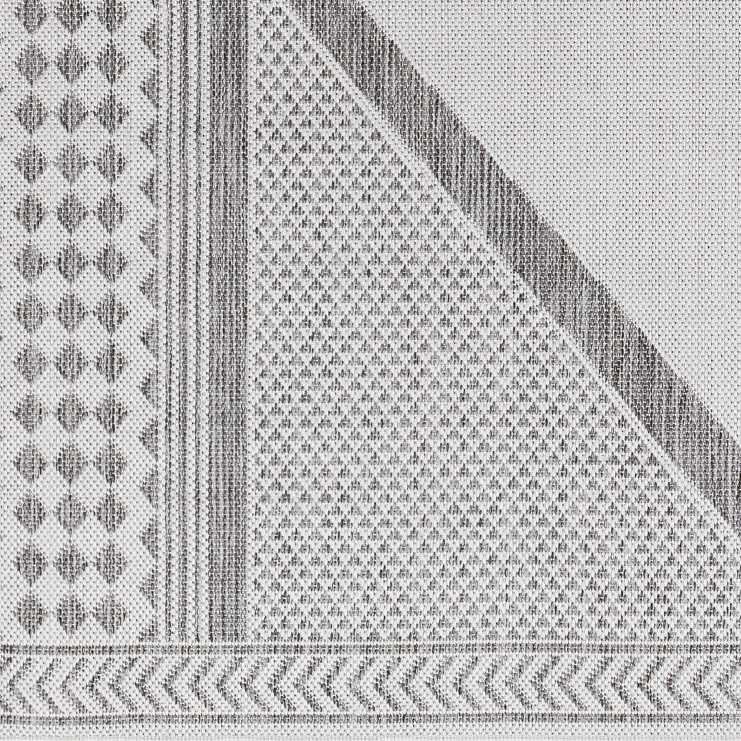 Efrem Contemporary Geometrical Gray And Charcoal Area Rug - The Rug Decor