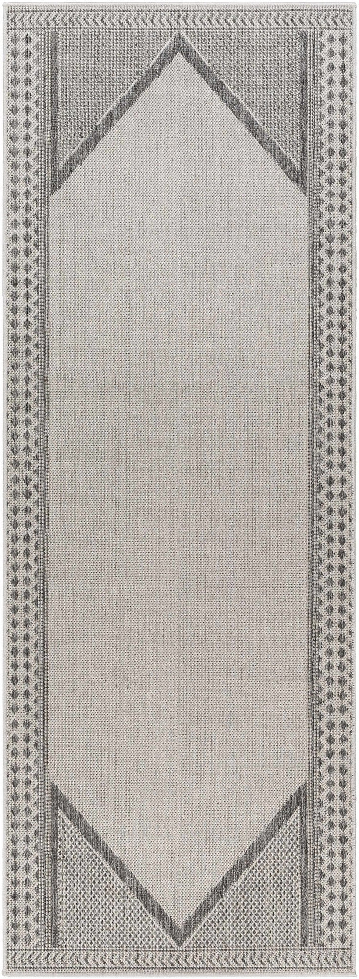 Efrem Contemporary Geometrical Gray And Charcoal Area Rug - The Rug Decor