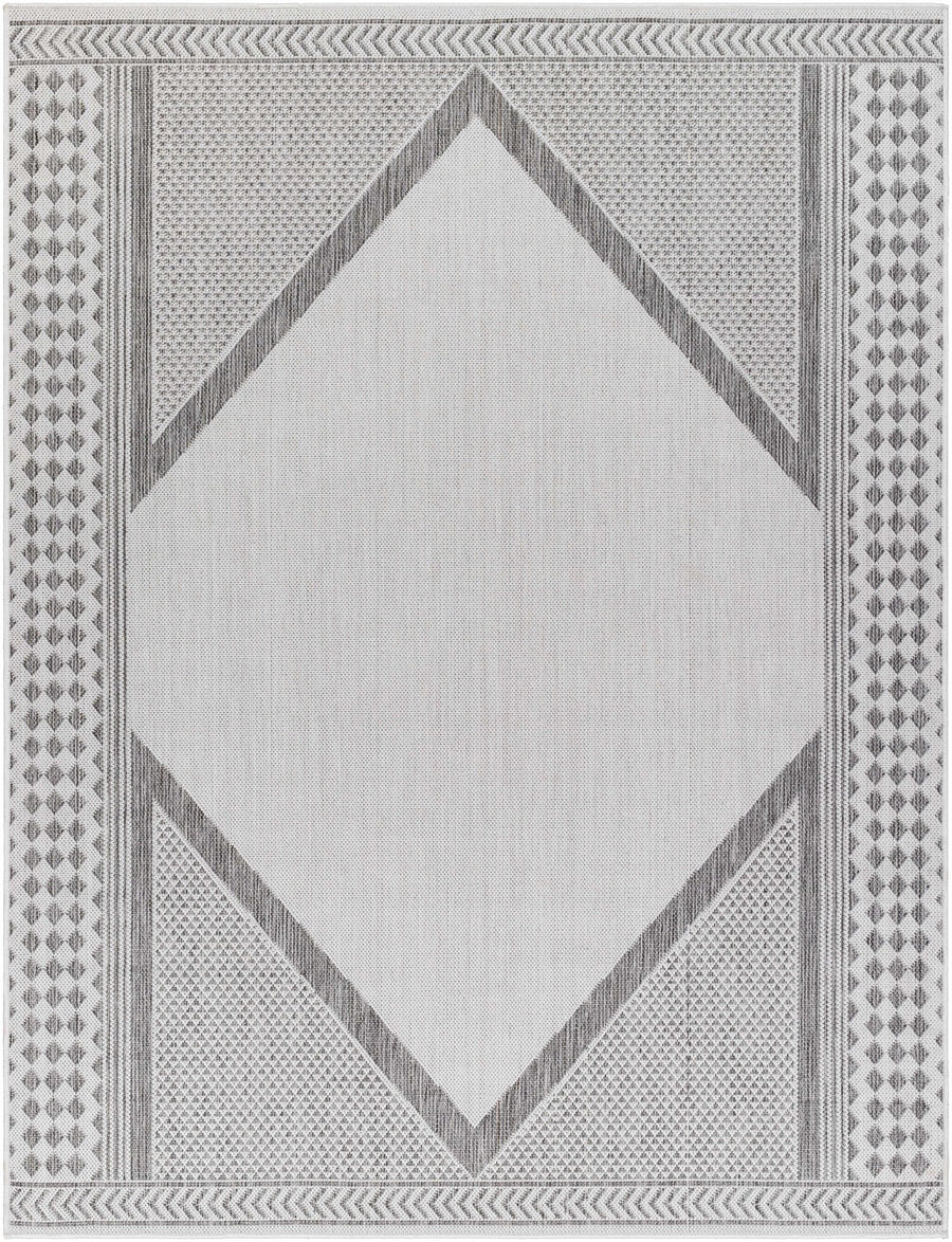 Efrem Contemporary Geometrical Gray And Charcoal Area Rug - The Rug Decor