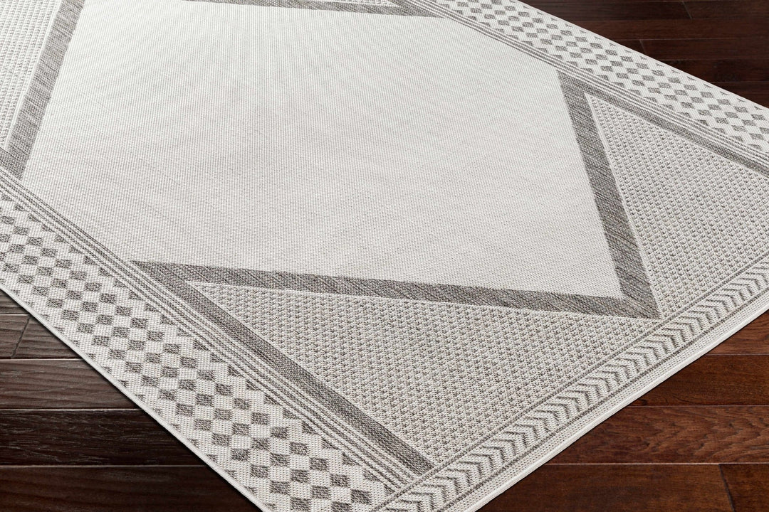 Efrem Contemporary Geometrical Gray And Charcoal Area Rug - The Rug Decor
