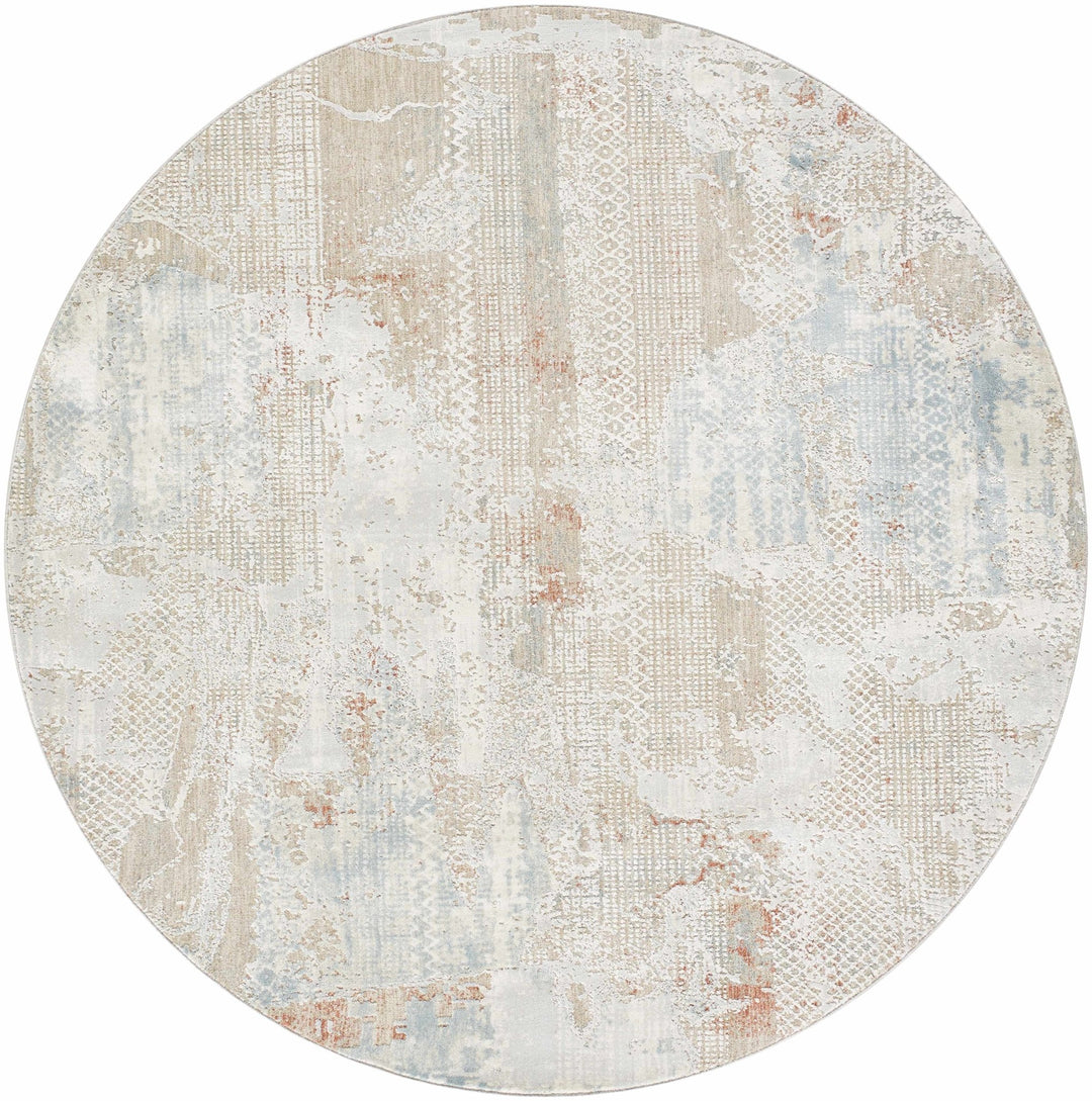 Efren Contemporary Abstract Beige And Gray Area Rug - The Rug Decor