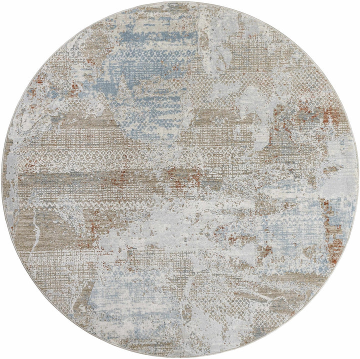 Efren Contemporary Abstract Beige And Gray Area Rug - The Rug Decor
