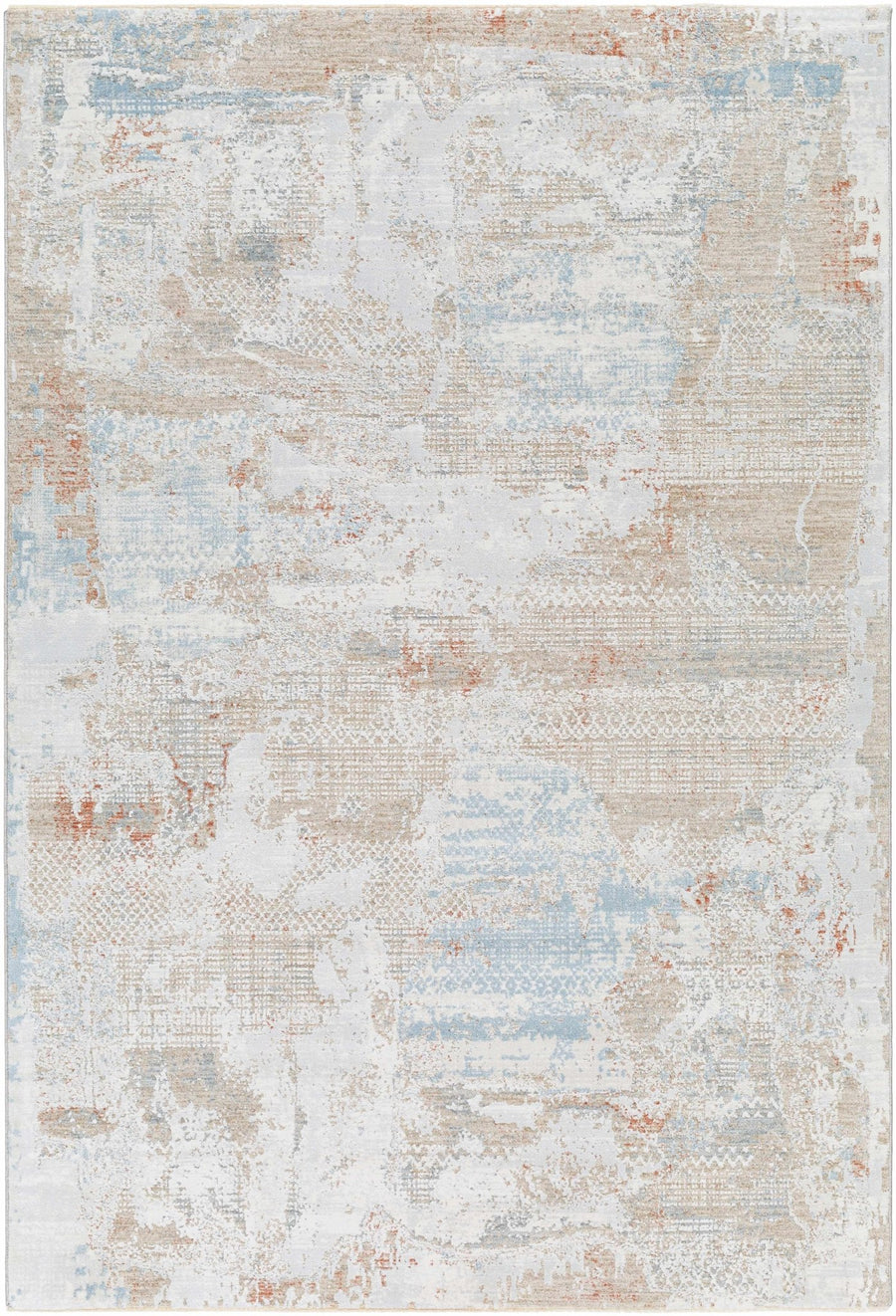 Efren Contemporary Abstract Beige And Gray Area Rug - The Rug Decor