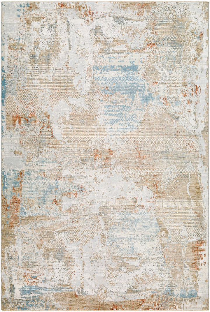Efren Contemporary Abstract Beige And Gray Area Rug - The Rug Decor