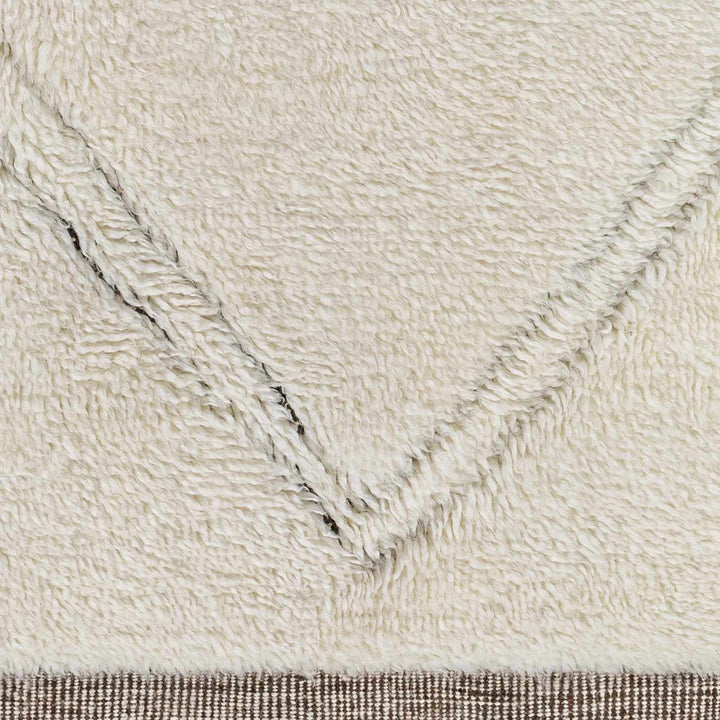 Eguia Bohemian Style Beige Hand Knotted Wool Rug - The Rug Decor