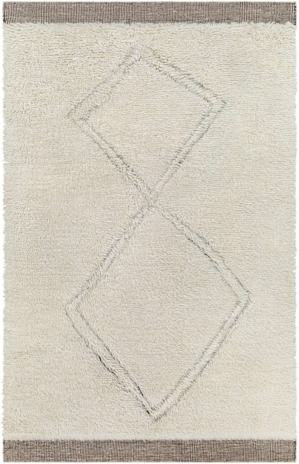 Eguia Bohemian Style Beige Hand Knotted Wool Rug - The Rug Decor