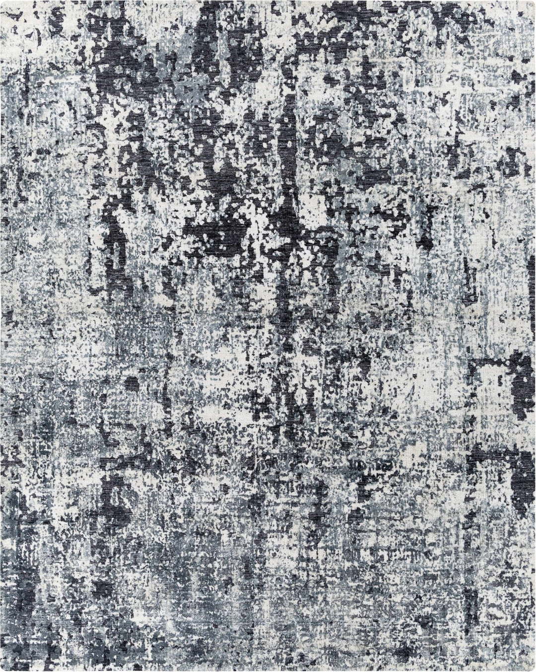 Elbing Modern Abstract Charcoal And Gray Area Rug - The Rug Decor