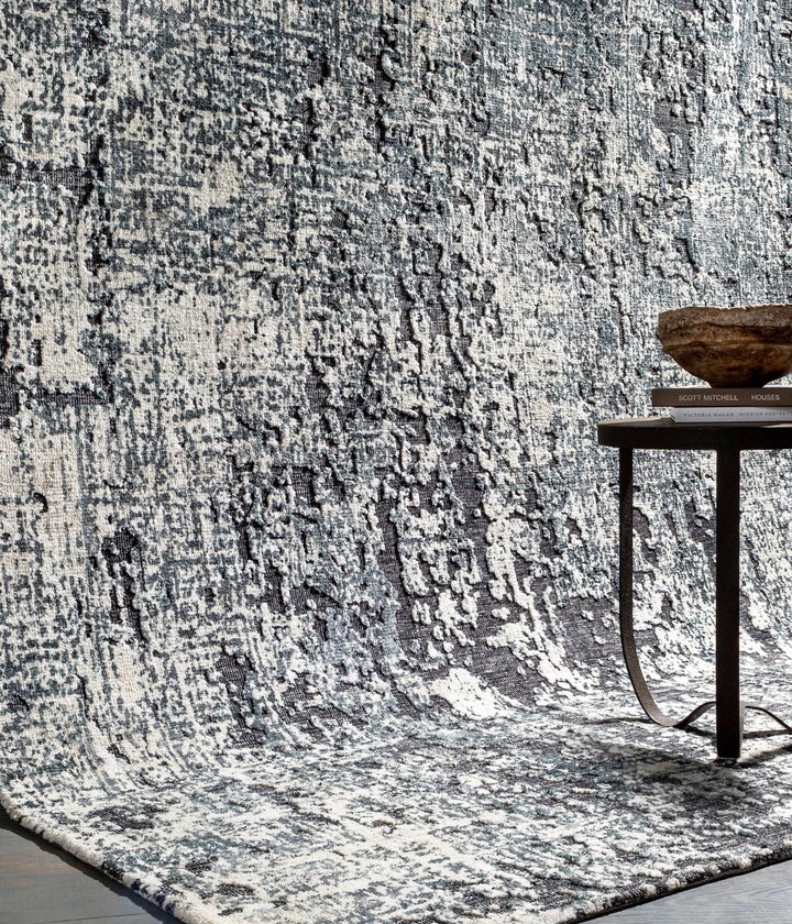 Elbing Modern Abstract Charcoal And Gray Area Rug - The Rug Decor