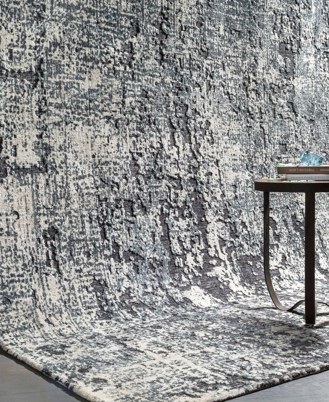 Elbing Modern Abstract Charcoal And Gray Area Rug - The Rug Decor