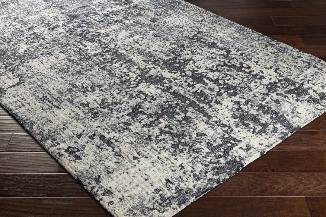 Elbing Modern Abstract Charcoal And Gray Area Rug - The Rug Decor
