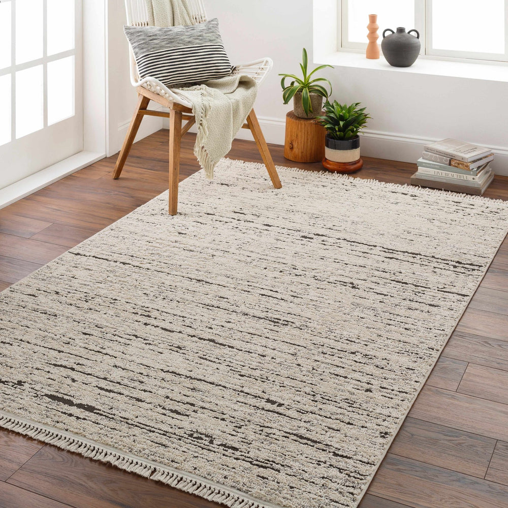 Elian Contemporary Abstract Beige And Ivory Rug - The Rug Decor