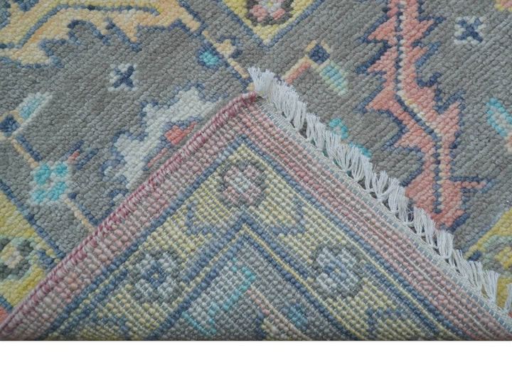 Eliane Custom Made Traditional Style Pink And Blue Hand Knotted Wool Area Rug - The Rug Decor