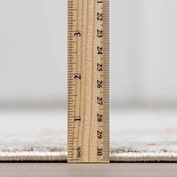 Elimbah Traditional Floral Design Gray And Brown Area Rug - The Rug Decor