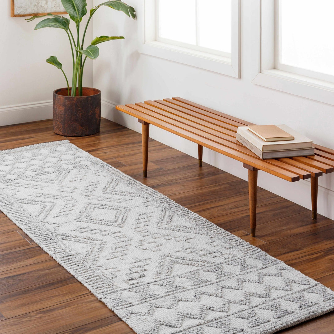 Elin Bohemian Transitional Ivory Hand Woven Rug - The Rug Decor