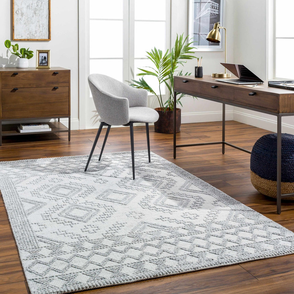Elin Bohemian Transitional Ivory Hand Woven Rug - The Rug Decor