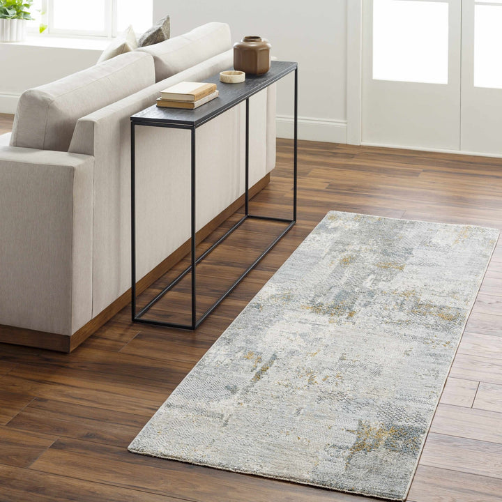 Elina Modern Abstract Design Beige And Teal Rug - The Rug Decor