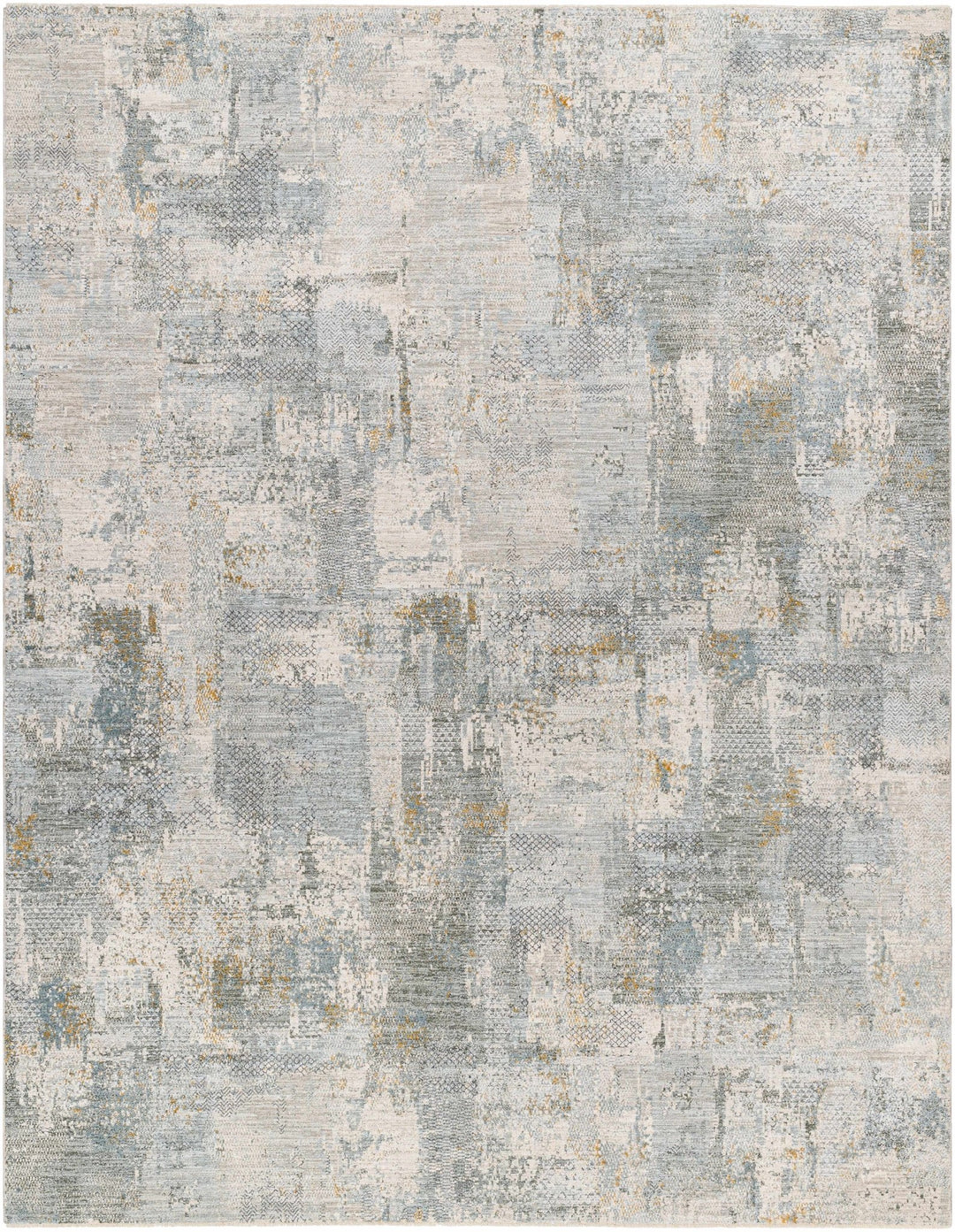 Elina Modern Abstract Design Beige And Teal Rug - The Rug Decor