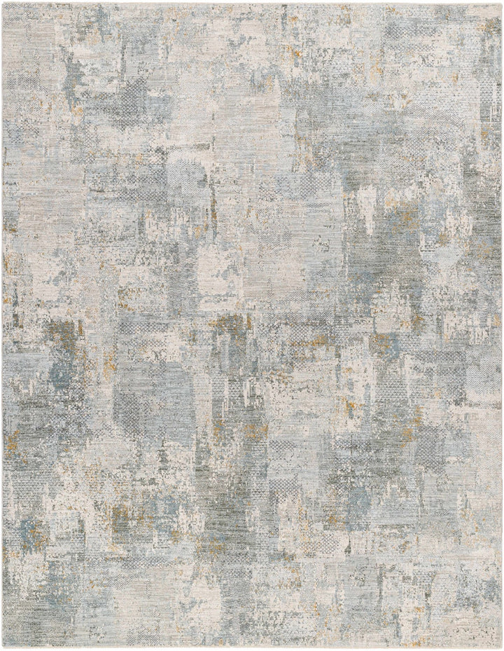 Elina Modern Abstract Design Beige And Teal Rug - The Rug Decor
