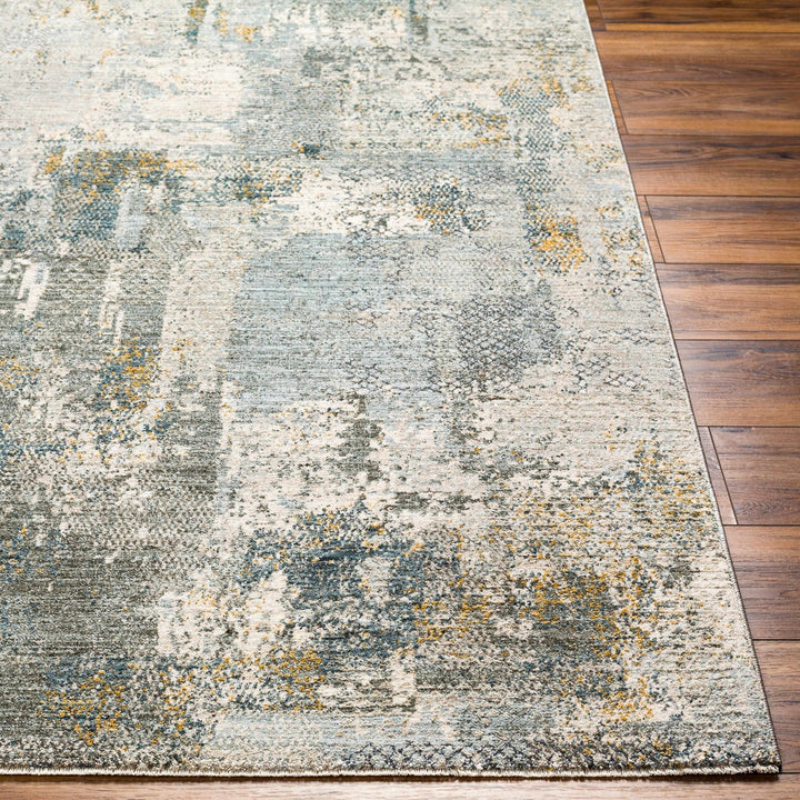 Elina Modern Abstract Design Beige And Teal Rug - The Rug Decor