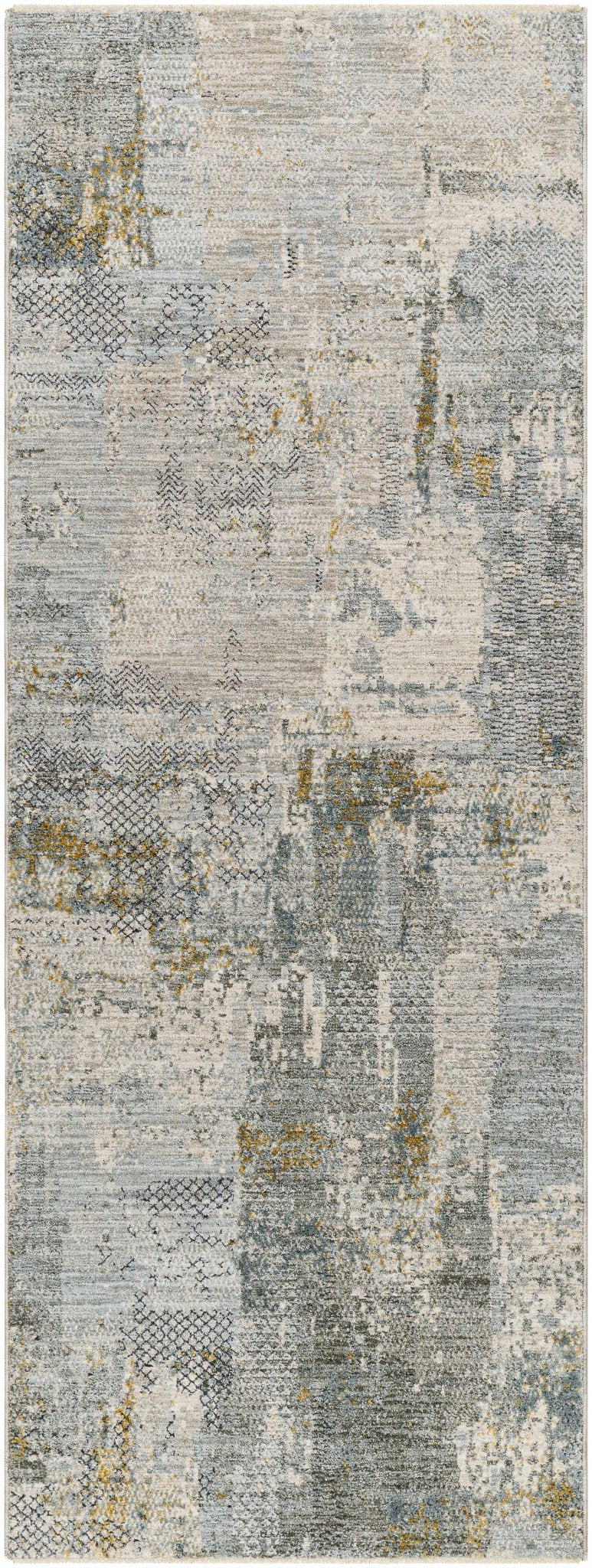Elina Modern Abstract Design Beige And Teal Rug - The Rug Decor