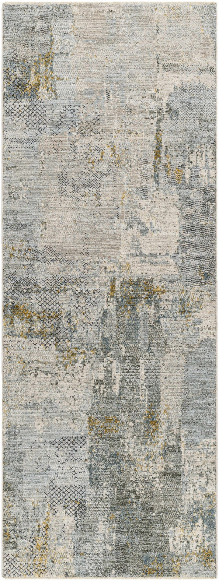 Elina Modern Abstract Design Beige And Teal Rug - The Rug Decor