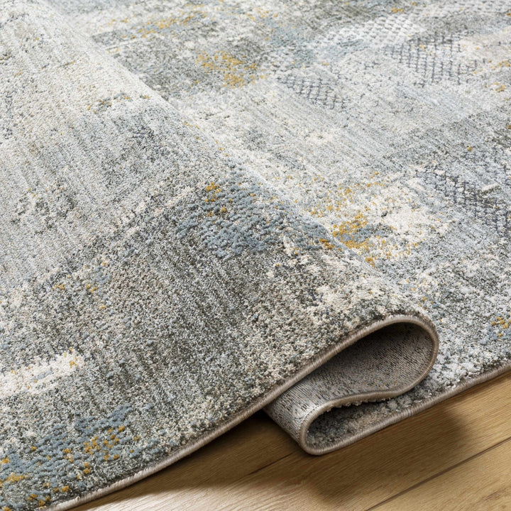 Elina Modern Abstract Design Beige And Teal Rug - The Rug Decor