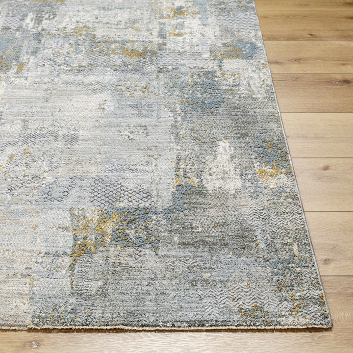 Elina Modern Abstract Design Beige And Teal Rug - The Rug Decor