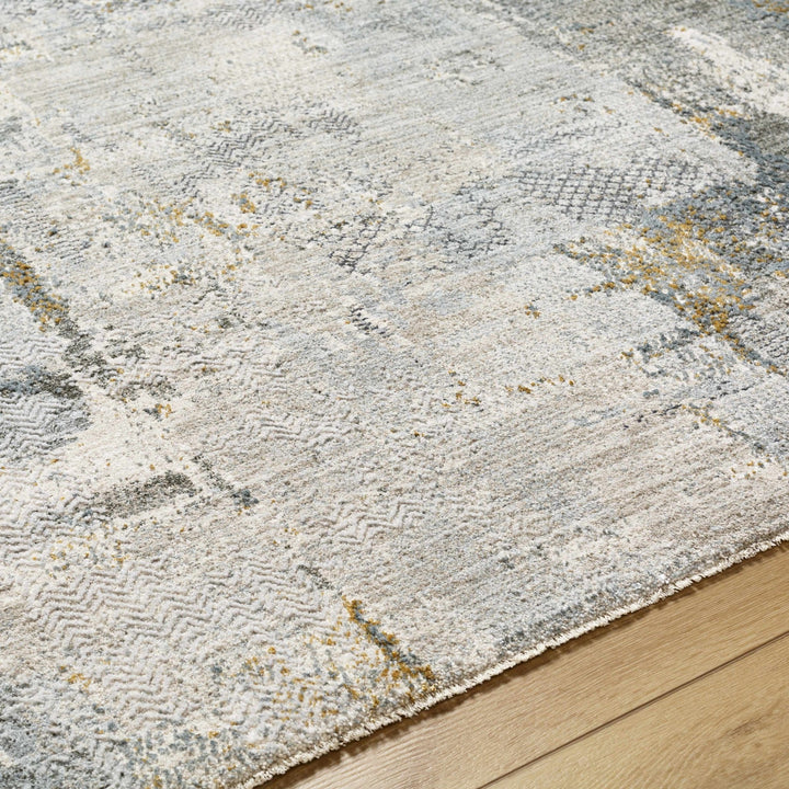 Elina Modern Abstract Design Beige And Teal Rug - The Rug Decor