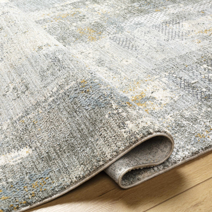 Elina Modern Abstract Design Beige And Teal Rug - The Rug Decor