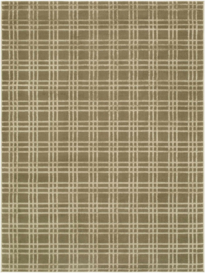 Eliseo Modern Geometrical Design Olive Area Rug - The Rug Decor