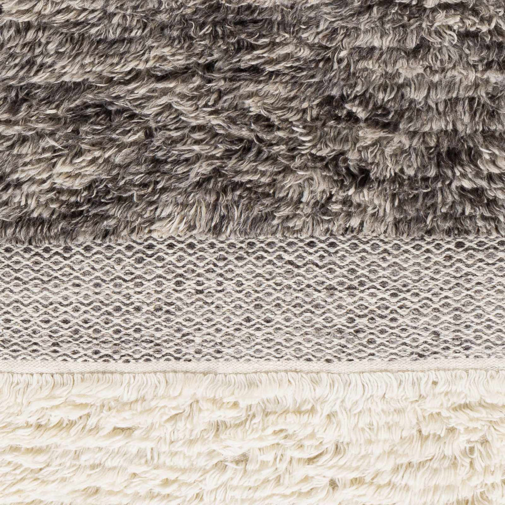 Elizabeth Contemporary Pattern Beige And Gray Hand Woven Wool Rug - The Rug Decor