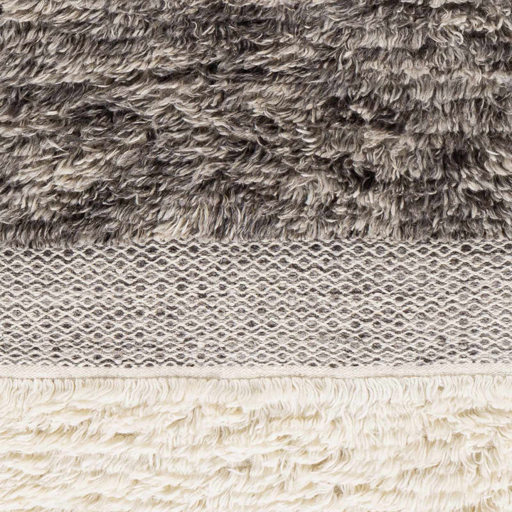 Elizabeth Contemporary Pattern Beige And Gray Hand Woven Wool Rug - The Rug Decor