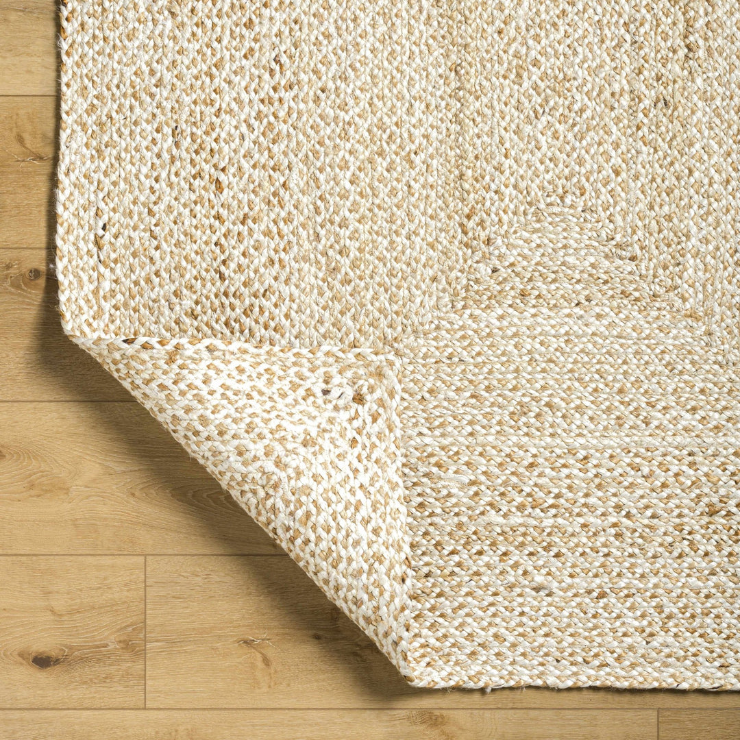 Elkie Beige Modern Style Hand Loom Jute Area Rug - The Rug Decor