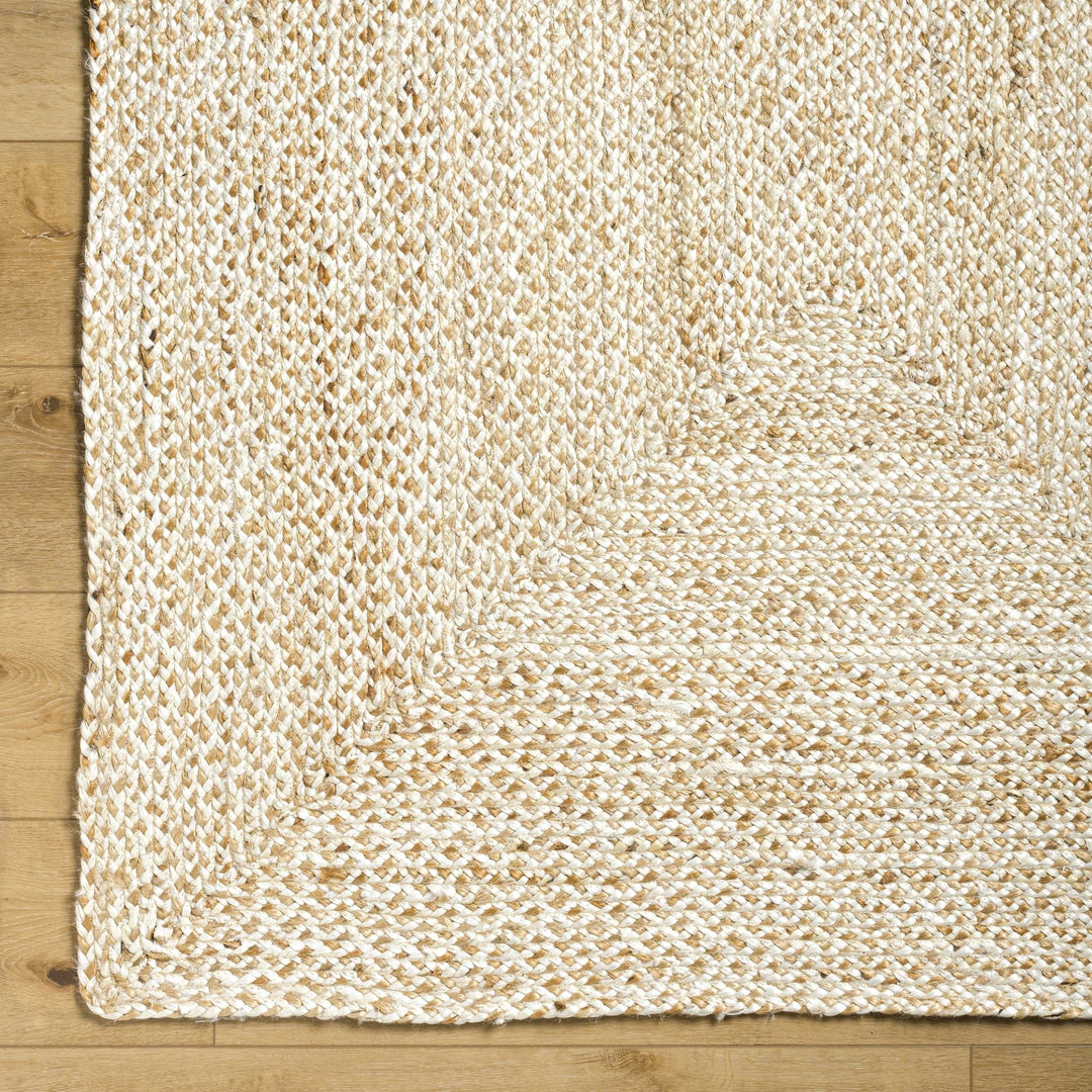 Elkie Beige Modern Style Hand Loom Jute Area Rug - The Rug Decor