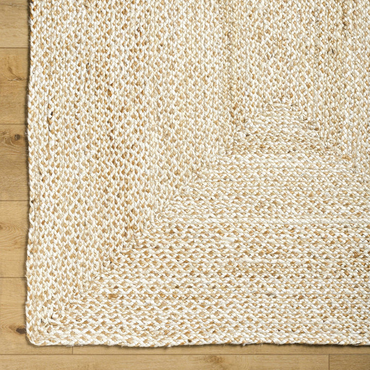 Elkie Beige Modern Style Hand Loom Jute Area Rug - The Rug Decor